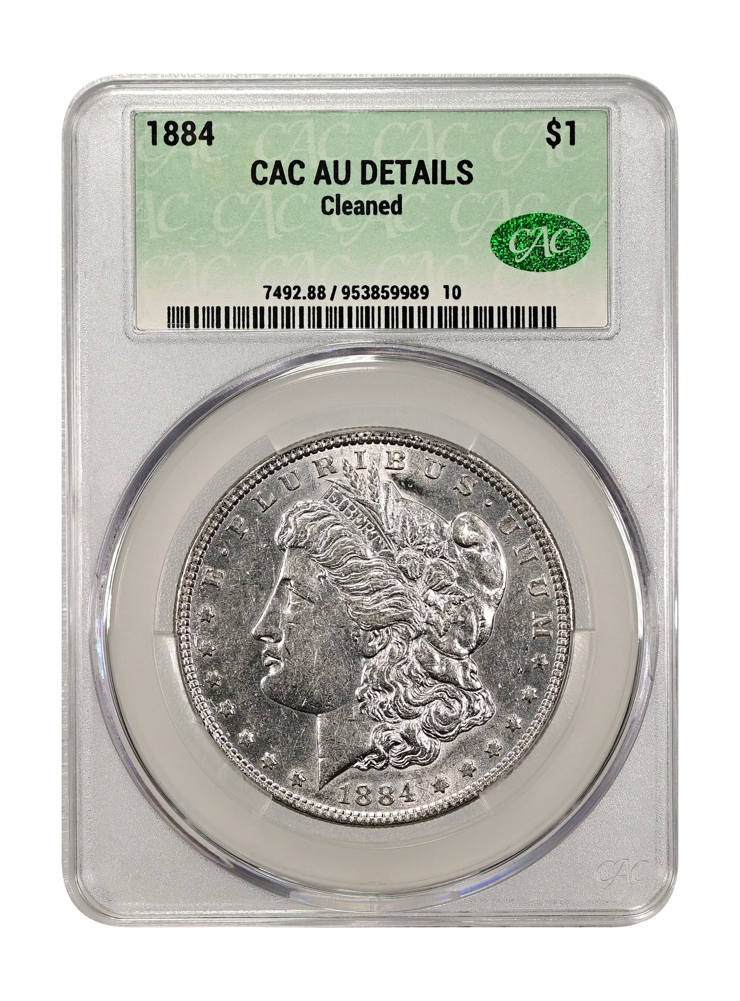 1884 Morgan Dollar $1 – CAC Graded AU Details