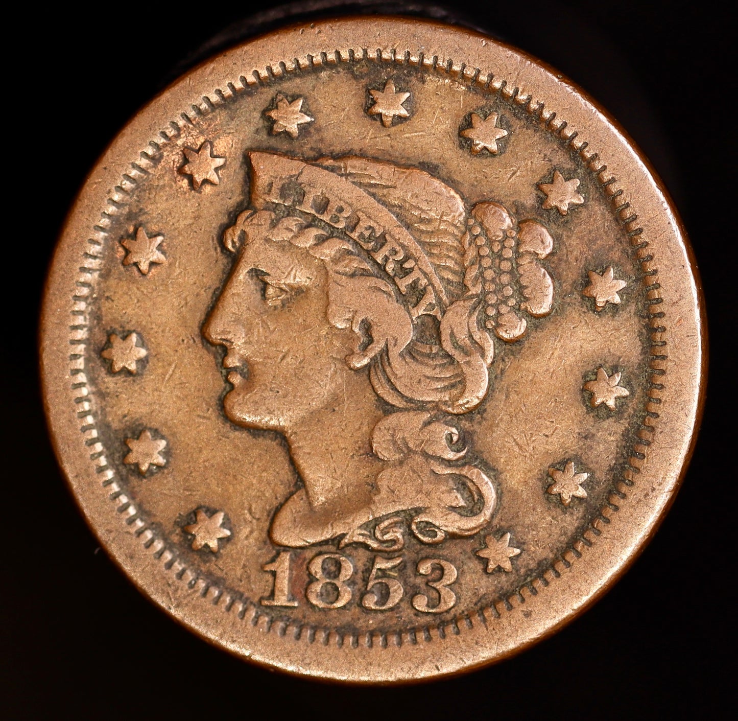 1853 Large Cent – Federal-Era American Copper with Strong Detail #47
